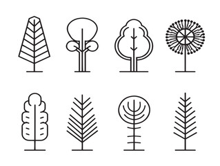 Elegant Tree Chart Data Icon Clean Vector Collection