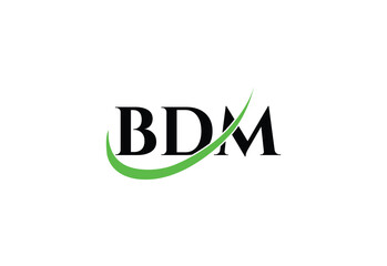 BDM Letter Modern  Monogram Logo | Minimal Initials Icon Design.