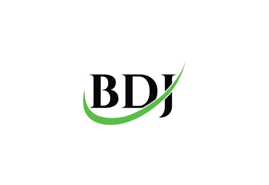 BDJ Letter Modern  Monogram Logo | Minimal Initials Icon Design.