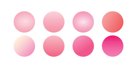 Soft pink gradient color backgrounds set perfect for romantic, feminine, or elegant themed digital and print design projects