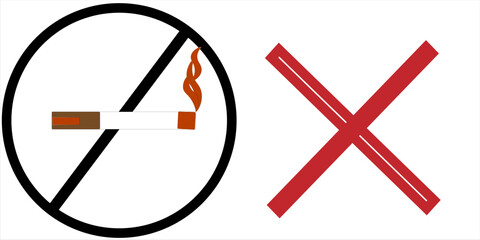 No smoking sign symbol. No smoking area. No smoking sign board black color.