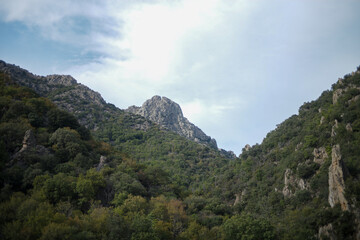 clouds over the mountains