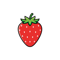 vector illustration of strawberries with a white background