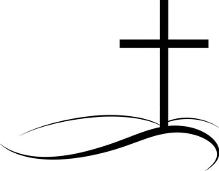 Christian Cross Religious Symbol.