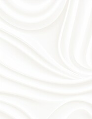 Fototapeta premium Smooth ivory fabric, draped with soft flowing curves