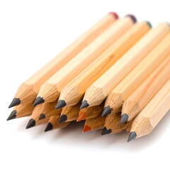 Obraz premium Close-up of pencils clustered together