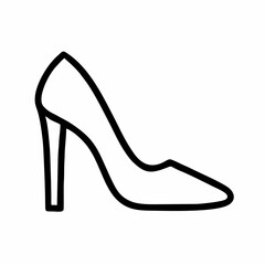 black high heel shoes