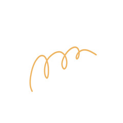 Yellow swirl vibrant doodle illustration art