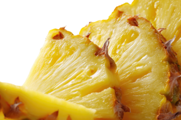 Close-up of sliced pineapple segments (1)