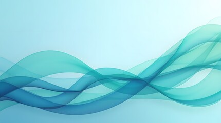 An abstract wallpaper featuring flowing lines and gentle waves, in shades of blue, green, and white. The lines should flow smoothly across the background, creating a feeling of motion and fluidity.
