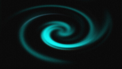 Background image- Bright turquoise spiral swirl on a dark textured background