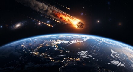 earth in space, Fall of Fire  
