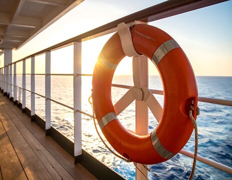 Sunrise view from cruise ship