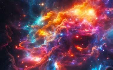 super nova abstract eyes of alien colorful of galaxy nebular with stars and smoke on the space in universe background