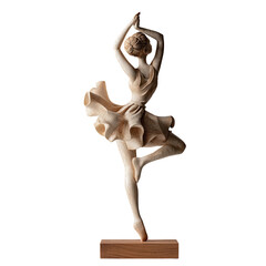 wooden figure of a ballerina