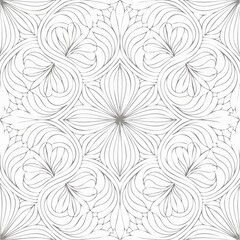 Beautiful indian traditional seamless pattern black and white
1