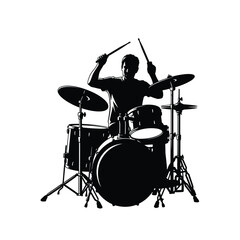 drummer playing a drum set