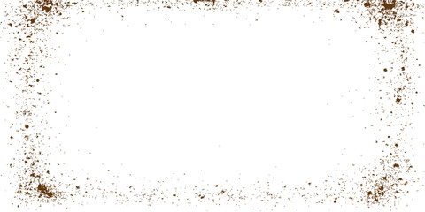 Abstract grunge space frame with textured splash and ink design