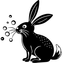 vector illustration of a rabbit
