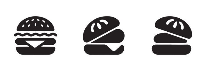 Berger icon sets, berger filled web icons set, food Order Icon, Simple set related to berger, vector illustration EPS 10.