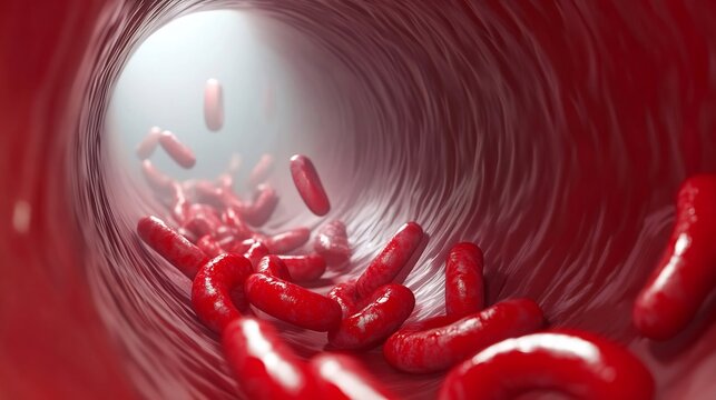 Medical animation of cell biological process science