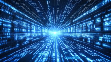 Obraz premium Digital Data Tunnel