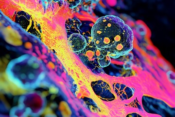 Medical animation visualizing disease cellular level biology