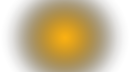 Abstract golden yellow and green pixelated gradient sphere with soft vignette effect isolated on transparent background