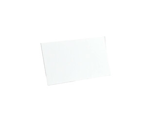 Isolated white rectangle slightly angled against a solid black background