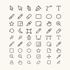 Most used AI tools icon vector illustration