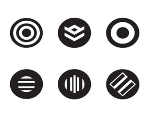 Clean Dollar Symbol Circle Icons In Elegant Line Art  