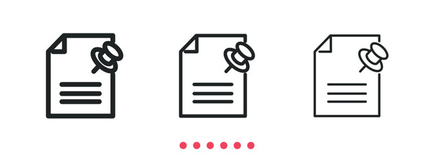 Deadline icon. Thin line icon vector