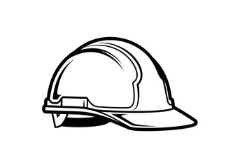 Construction worker safety helmet, head protection equipment for industrial work building site