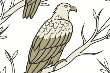 eagle on a branch