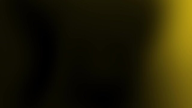 Abstract blurry gradient in gold and yellow transition black background. Suitable for website banners, social media posts, and modern design projects.