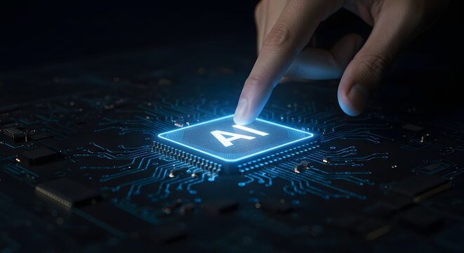 Artificial Intelligence Chip with Finger Touch