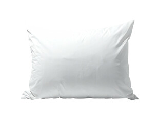 A fluffy white pillow against a black background, rendered with soft lighting