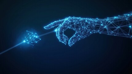Digital Hand Interacting with Cubical Data