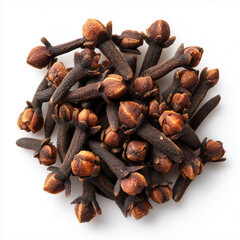 Fototapeta premium dried cloves on white background