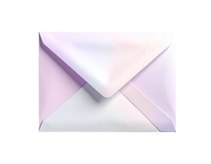 Soft, pastel envelope illustration, shadows and highlights, on black background