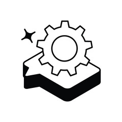 Natural Language Processing   Black Solid Glyph Icon