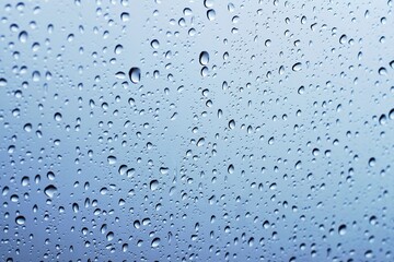 Raindrops resting on a car window, blurring the world outside into softdroplets, capturing the calm beauty of a rainy drive and gentle drizzle paints a dreamy monsoon atmosphere