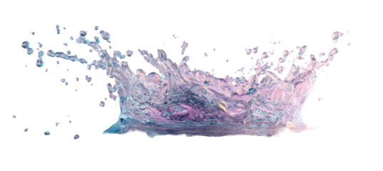 Abstract splatter of pastel colors