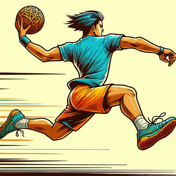 flat illustration of sepak takraw