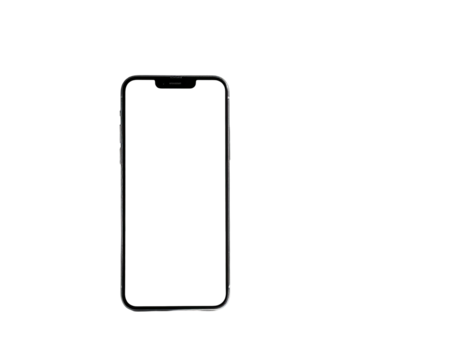 A sleek, black smartphone with a dark screen, positioned in the dark