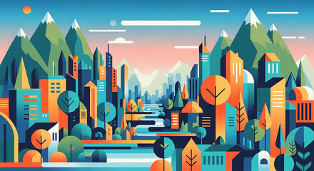 landscape in the city