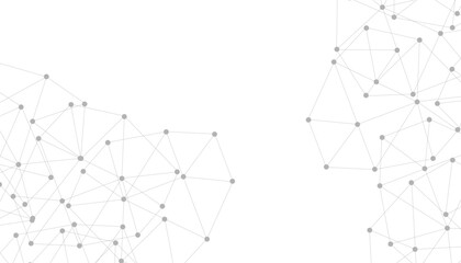 Abstract plexus background with connecting dots and lines. Global network connection