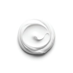 Luxurious swirl of rich, white cream creates a soothing spa experience for skin care products
