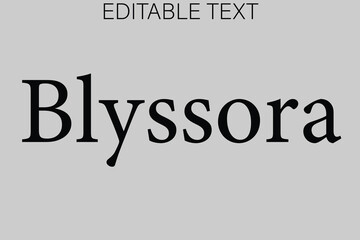 Elegant typography with editable text placeholder and name