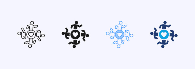 Community Icon Set Multiple Style Collection